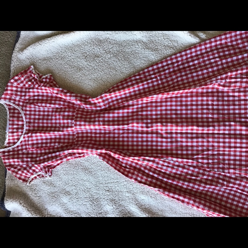 Vintage gingham maxi dress - Picture 2 of 4